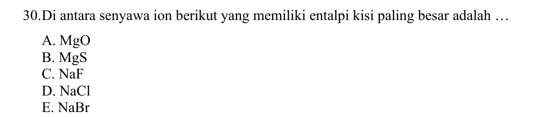 Soal 30 asli